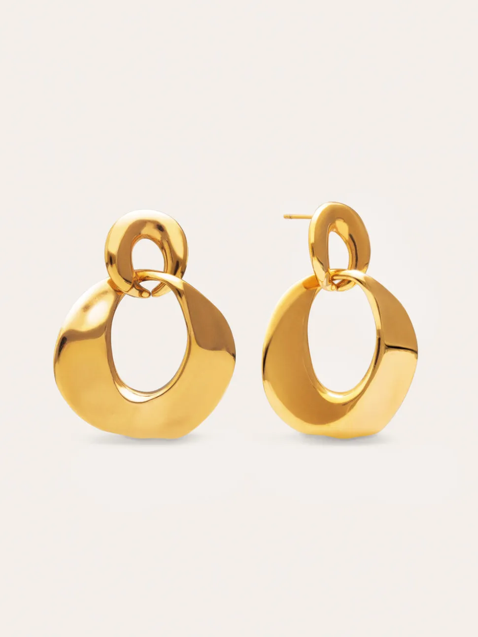 Pendientes Azores Sister Acero Baño Oro
