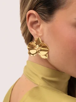 Pendientes Botanic Acero Baño Oro