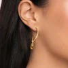 Pendientes Brisa Acero Baño Oro