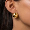 Pendientes Buttons Acero Baño Oro