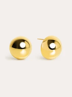 Pendientes Buttons Acero Baño Oro