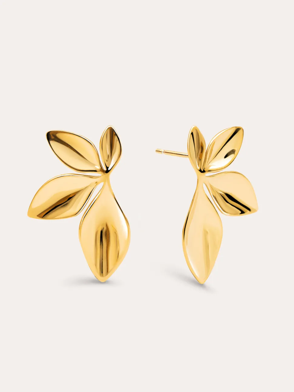 Pendientes Camila Acero Baño Oro