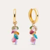 Pendientes Caramelo Colors Baño Oro