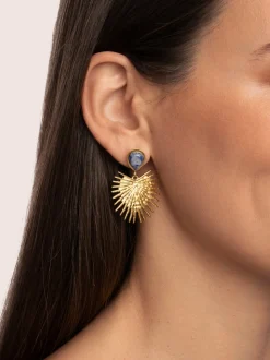 Pendientes Catalina Acero Baño Oro