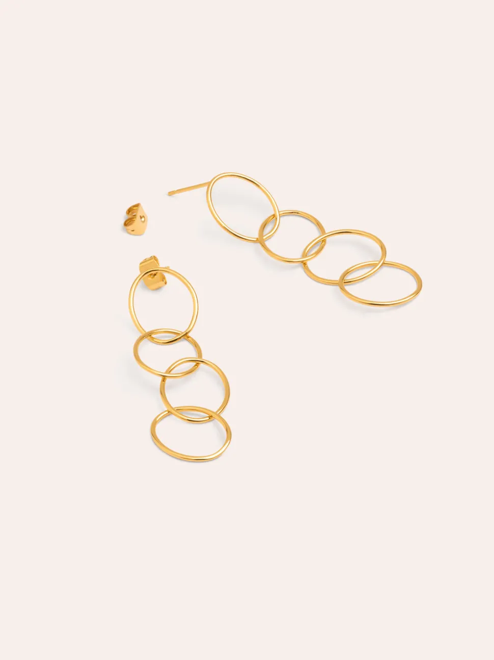 Pendientes Circles & Circles Baño Oro