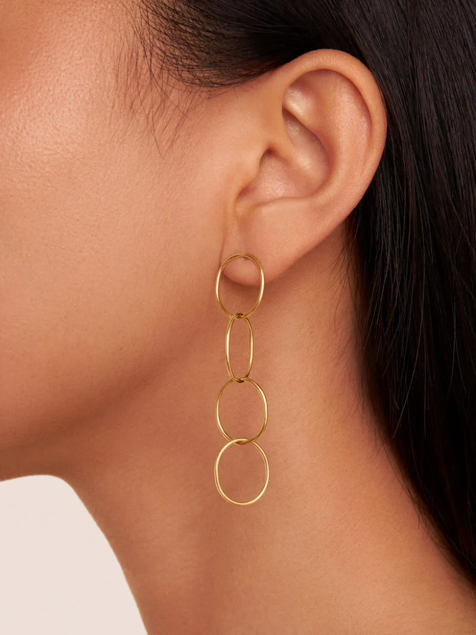 Pendientes Circles & Circles Baño Oro