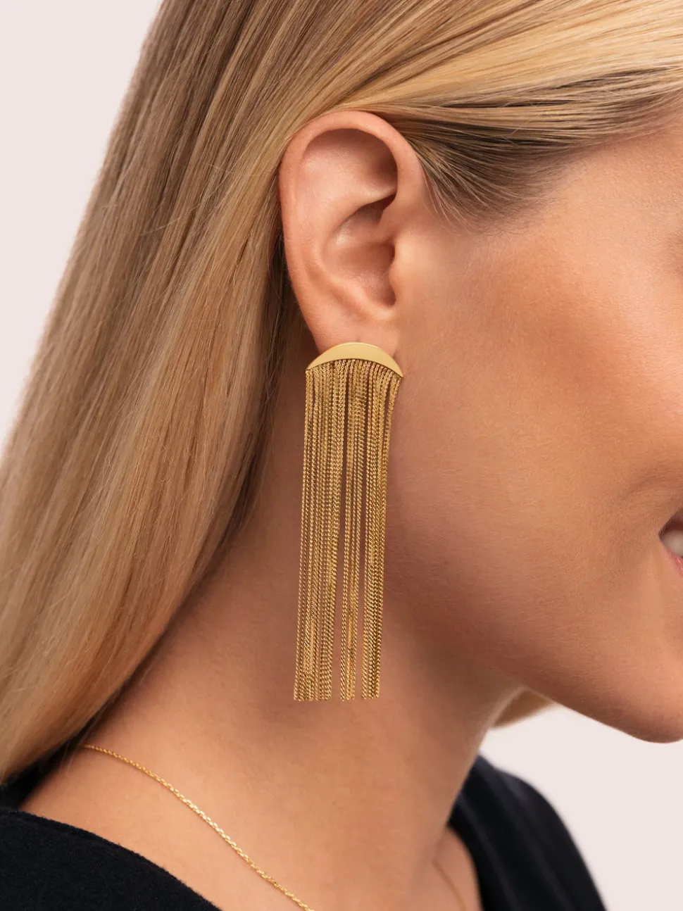 Pendientes Cleopatra Acero Baño Oro