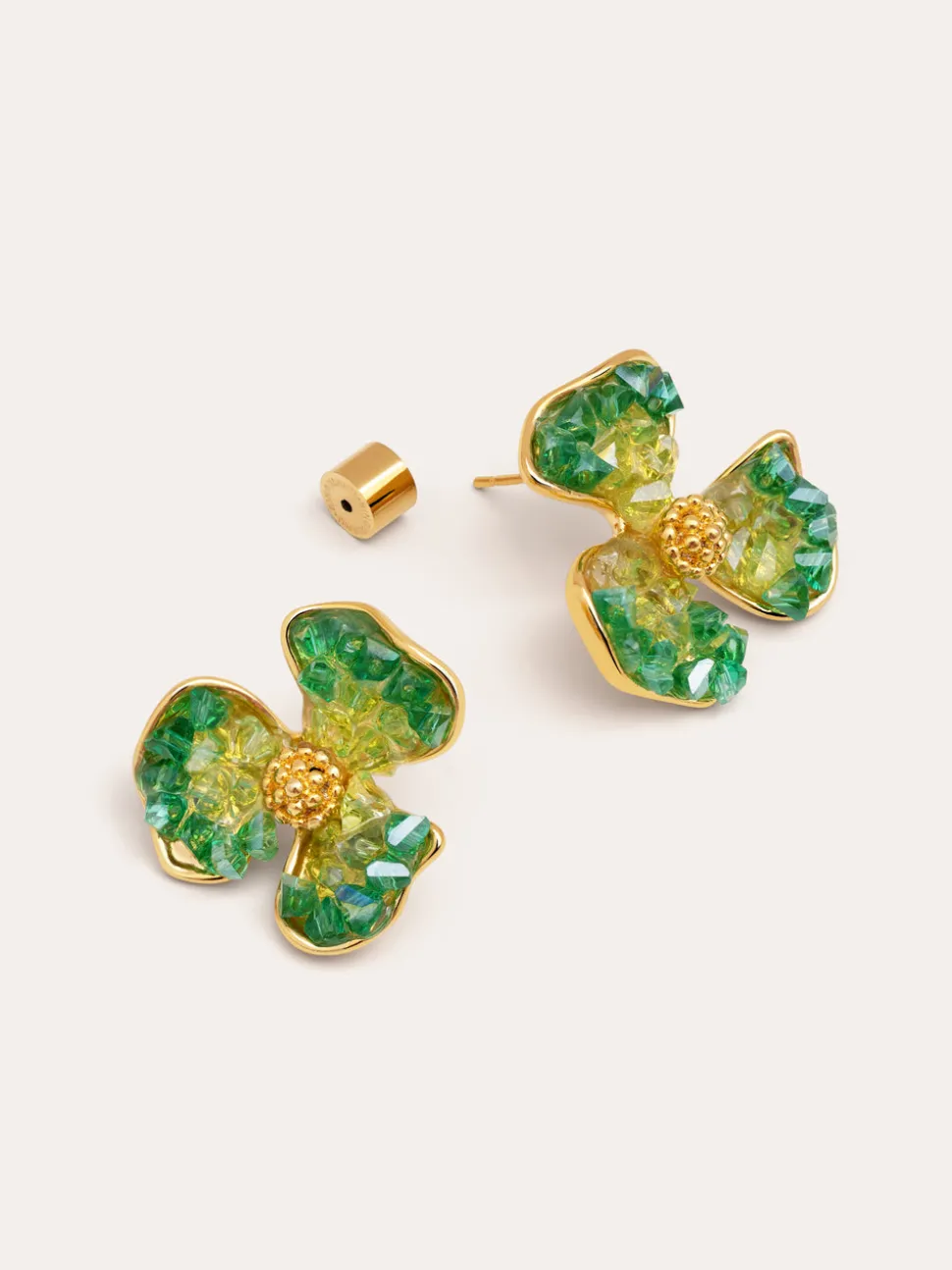 Pendientes Clover Baño Oro