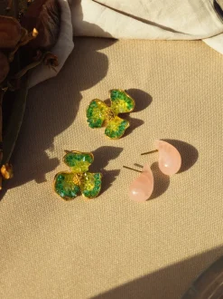 Pendientes Clover Baño Oro