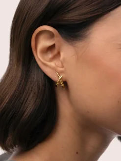 Pendientes Emma Acero Baño Oro