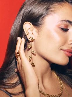 Pendientes Florenda Acero Baño Oro