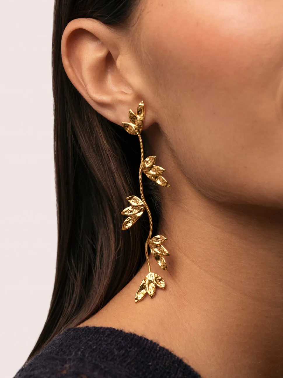 Pendientes Florenda Acero Baño Oro