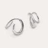 Pendientes Gota Spiral Plata