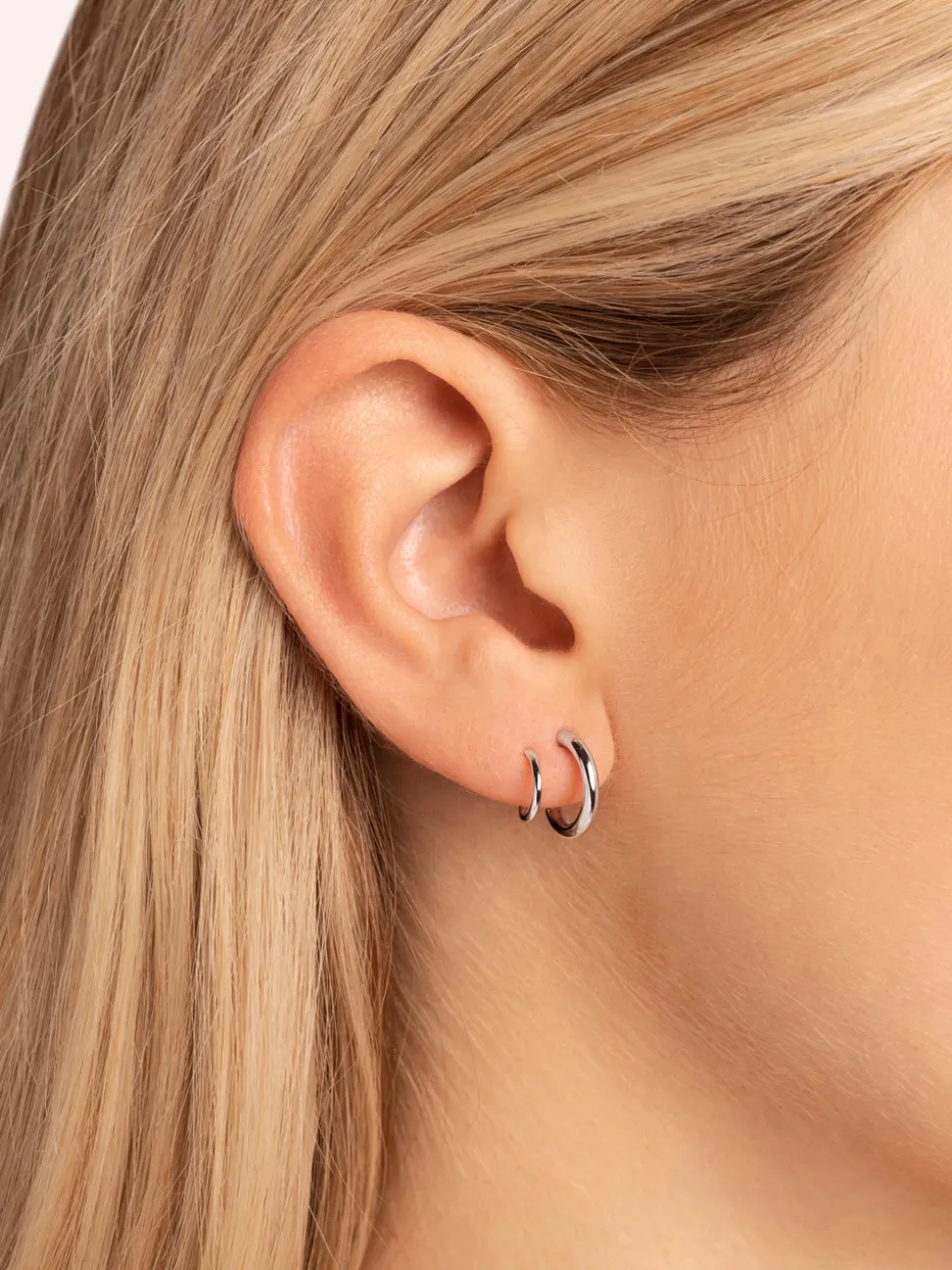 Pendientes Gota Spiral Plata