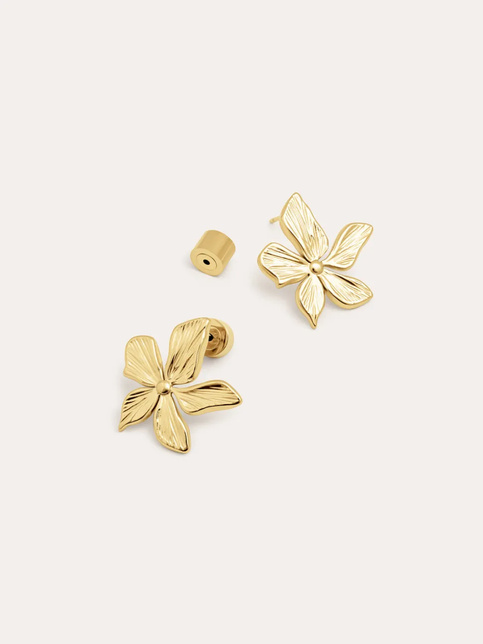Pendientes Jasmine Acero Baño Oro