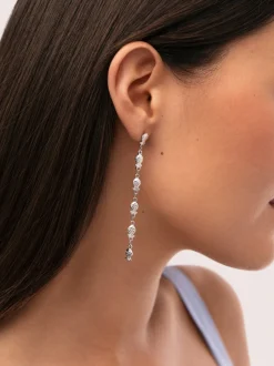 Pendientes Long Mar Acero