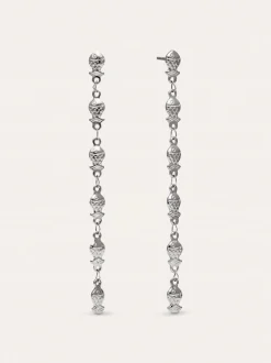 Pendientes Long Mar Acero