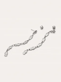 Pendientes Long Mar Acero