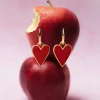Pendientes Lovely Heart Baño Oro