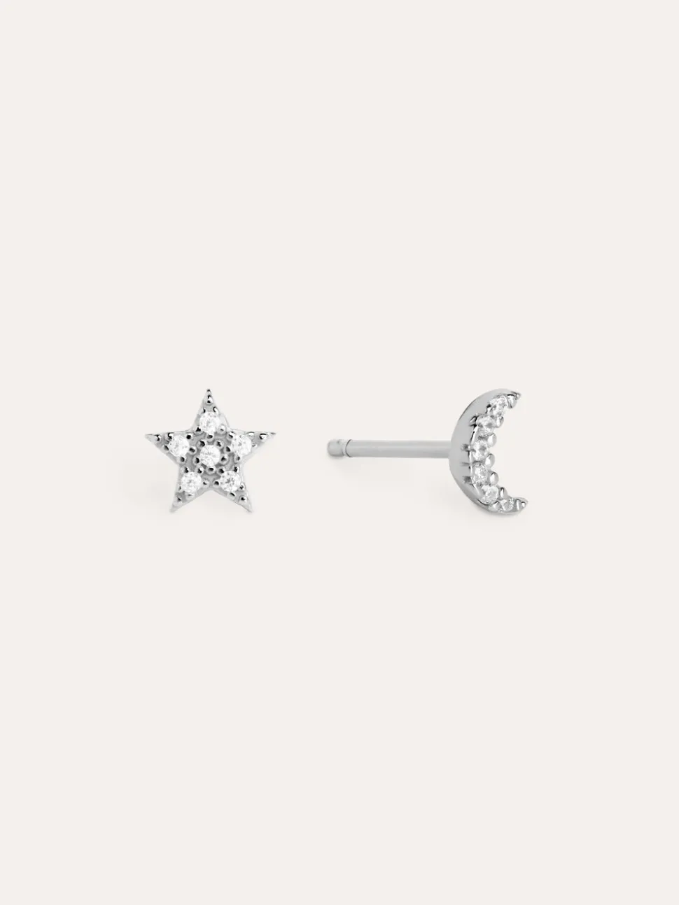 Pendientes Moon & Star Plata