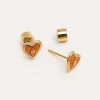 Pendientes My Heart Baño Oro