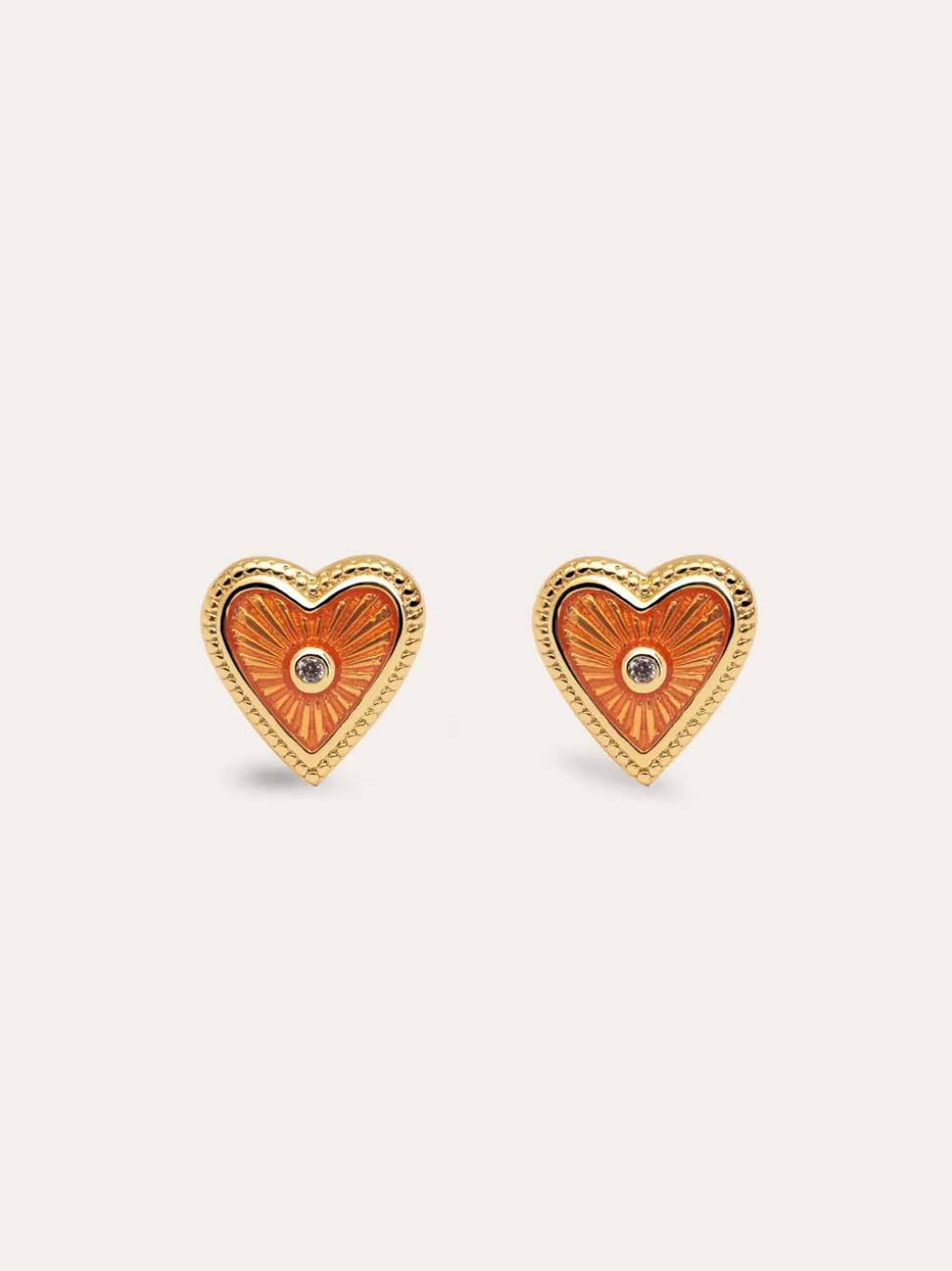 Pendientes My Heart Baño Oro