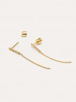 Pendientes Orbit Baño Oro