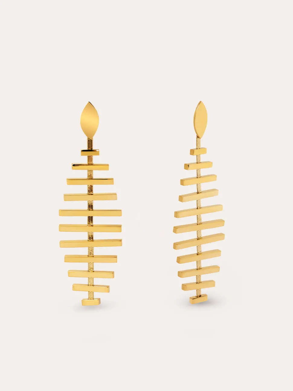 Pendientes Pacific Acero Baño Oro