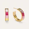 Pendientes Sia Berries Acero Baño Oro