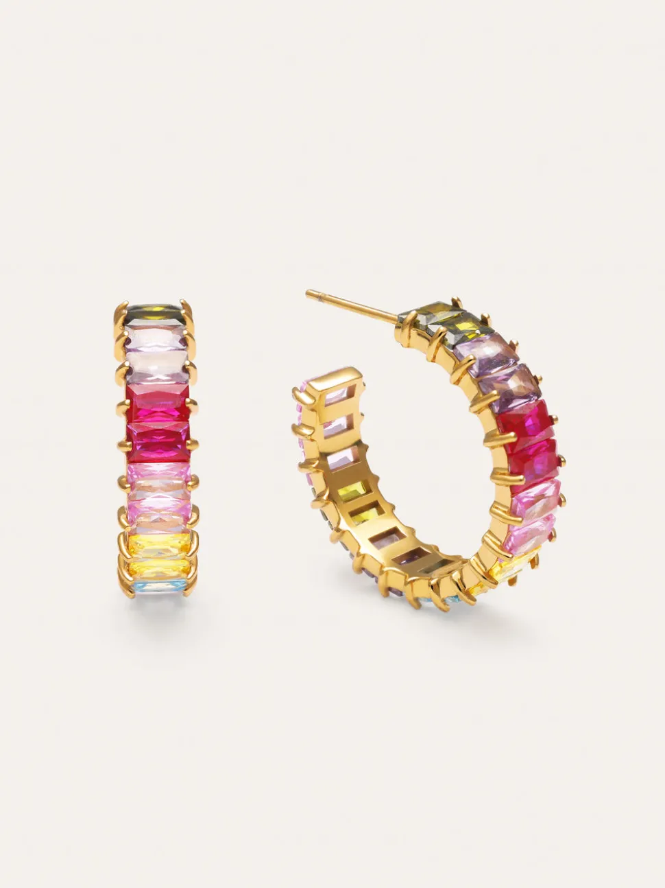Pendientes Sia Berries Acero Baño Oro