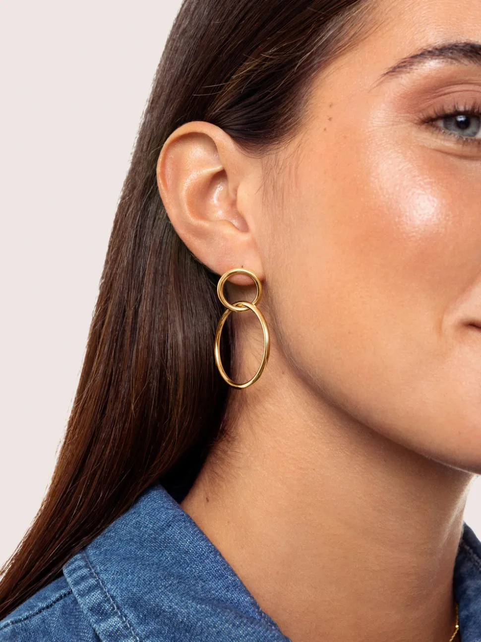 Pendientes Sister Acero Baño Oro