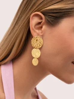 Pendientes Soluna Acero Baño Oro