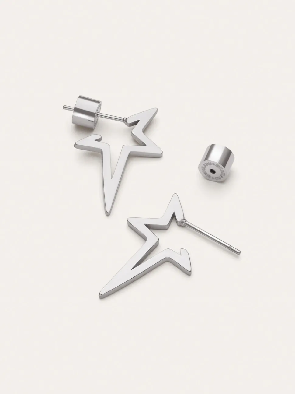 Pendientes Star Punk Acero