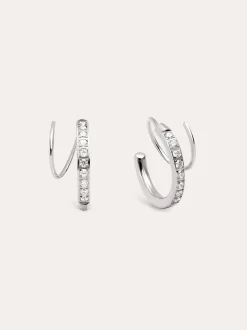 Pendientes Swirl Acero