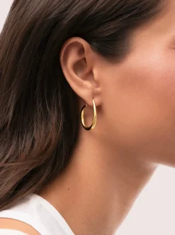 Pendientes Twist Acero Baño Oro
