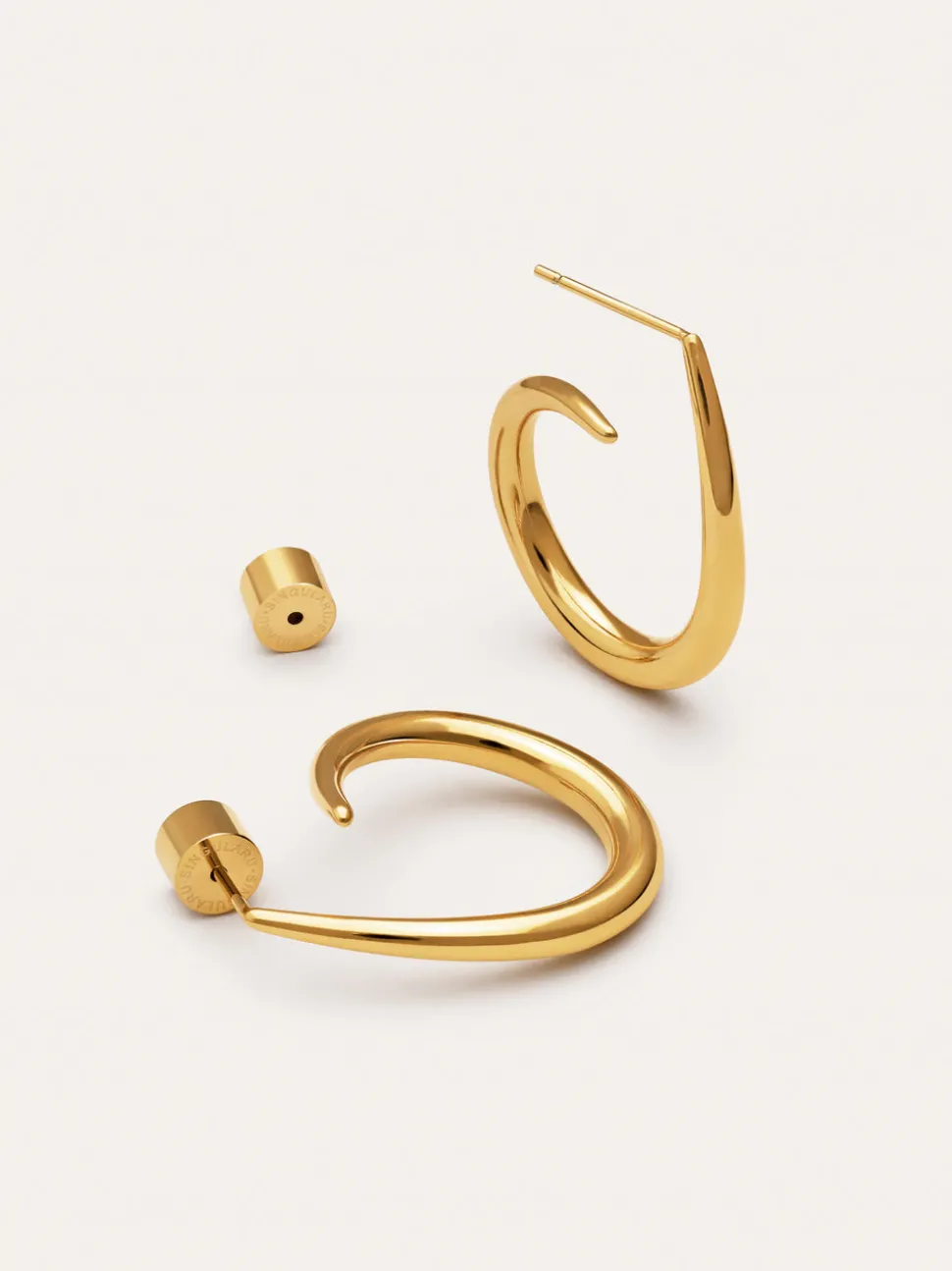 Pendientes Twist Acero Baño Oro