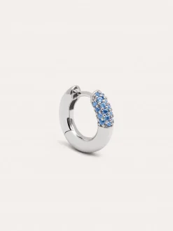 Pendiente Suelto Aro Alma Blue