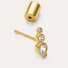 Pendiente Suelto Bubbles Spark Baño Oro