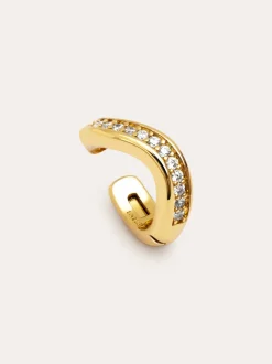 Pendiente Suelto Ear Cuff Hailey Baño Oro
