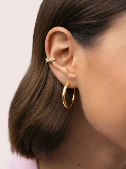Pendiente Suelto Ear Cuff Scarlett Baño Oro