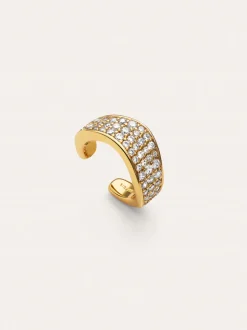 Pendiente Suelto Ear Cuff Scarlett Baño Oro