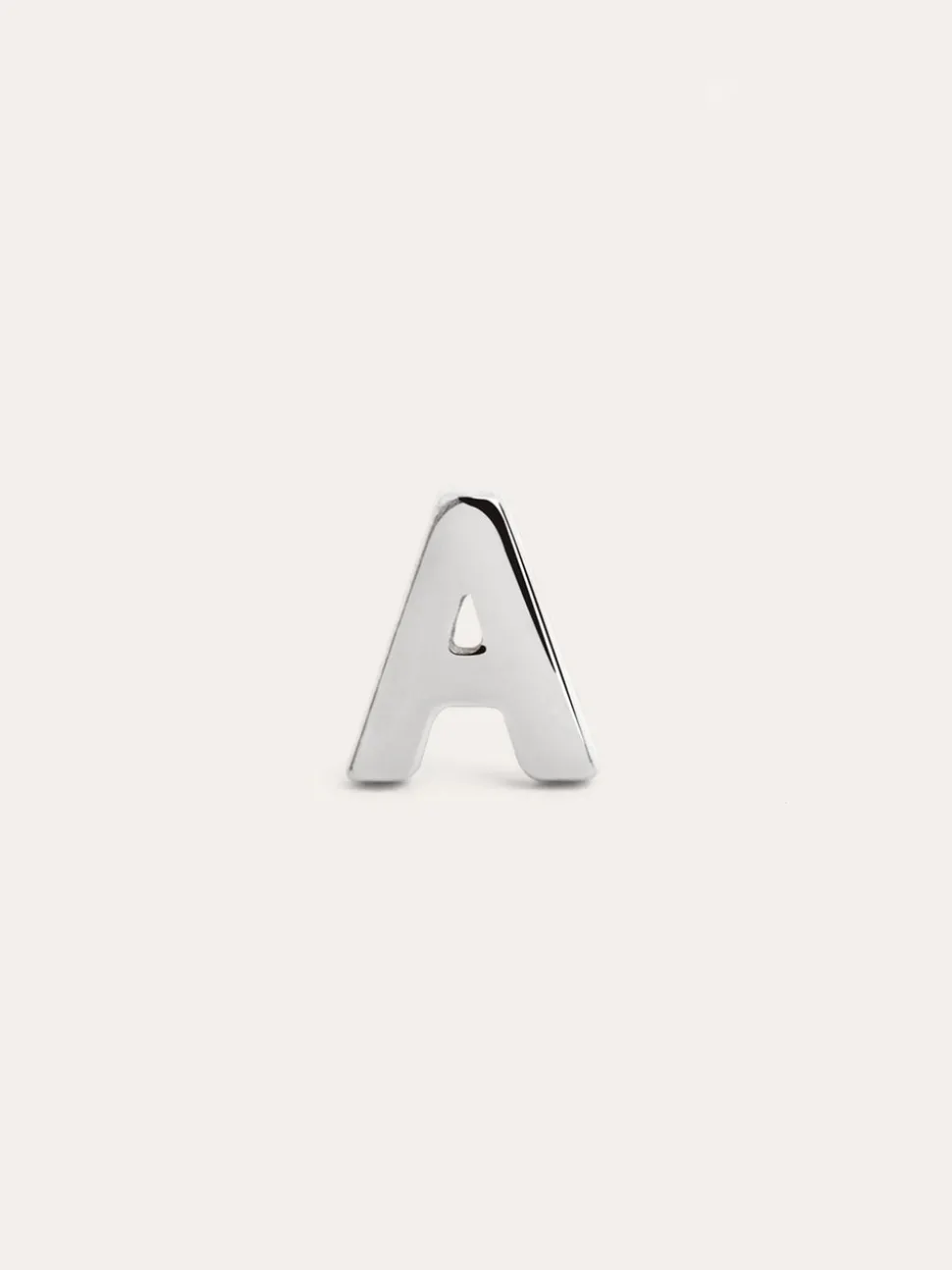 Pendiente Suelto Letter Plata