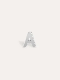 Pendiente Suelto Letter Plata