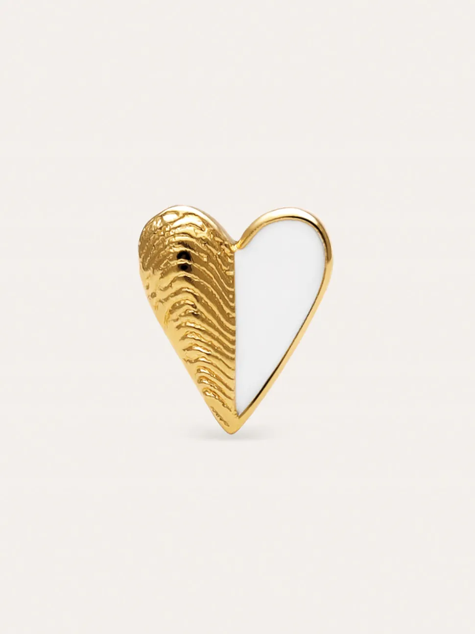 Pendiente Suelto Mejillón Enamel Baño Oro