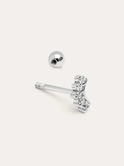 Pendiente Suelto Mini 5 Sparks Plata