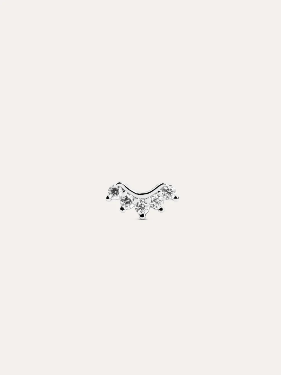 Pendiente Suelto Mini 5 Sparks Plata