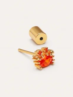 Pendiente Suelto Sea Crabby Baño Oro