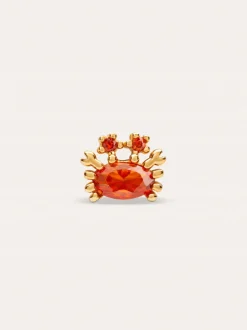 Pendiente Suelto Sea Crabby Baño Oro