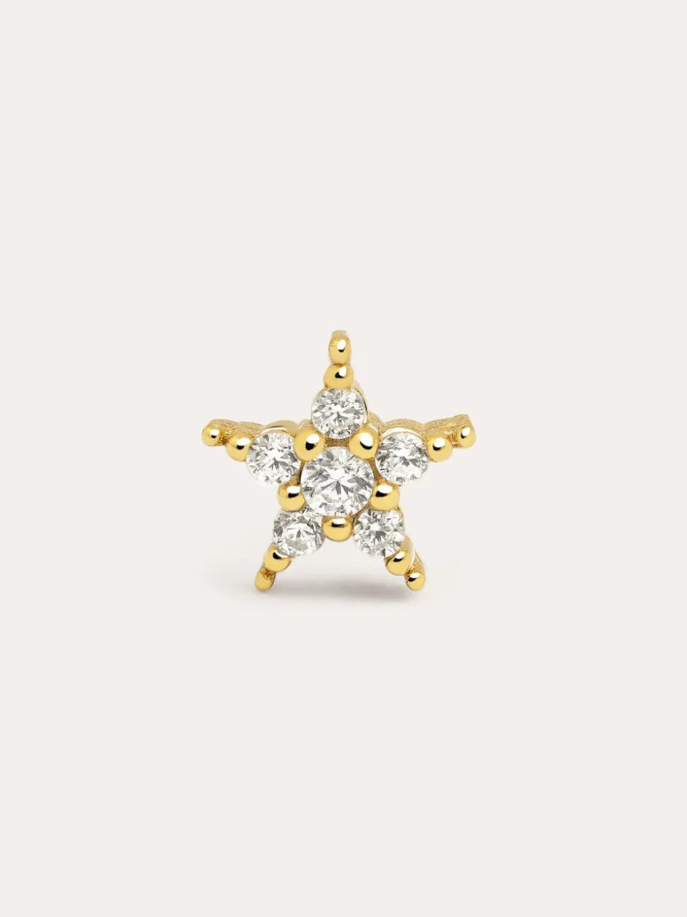 Pendiente Suelto Starlight Plata Baño Oro