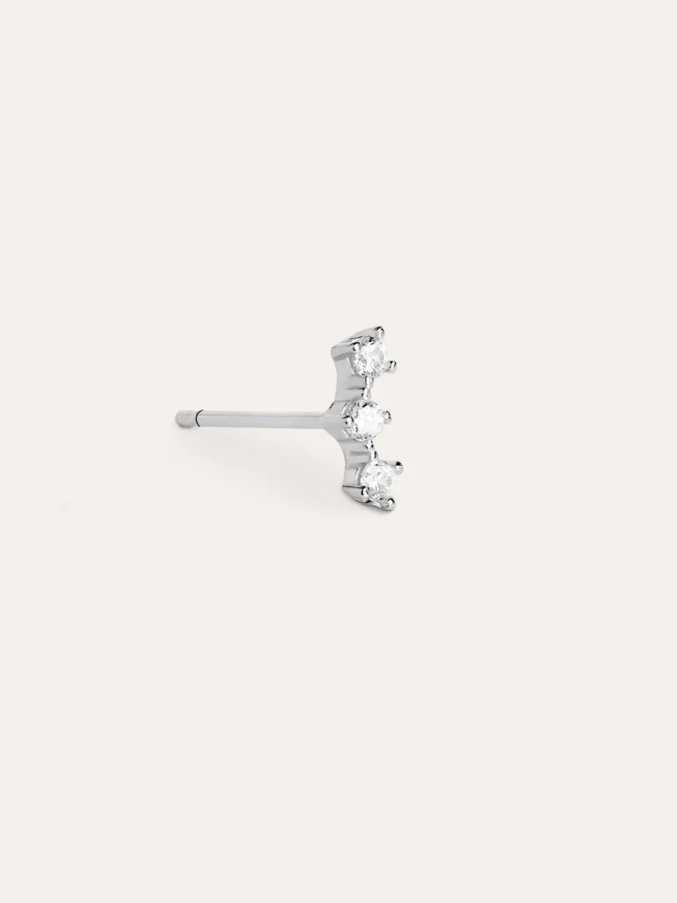 Pendiente Suelto Triple Spark Plata